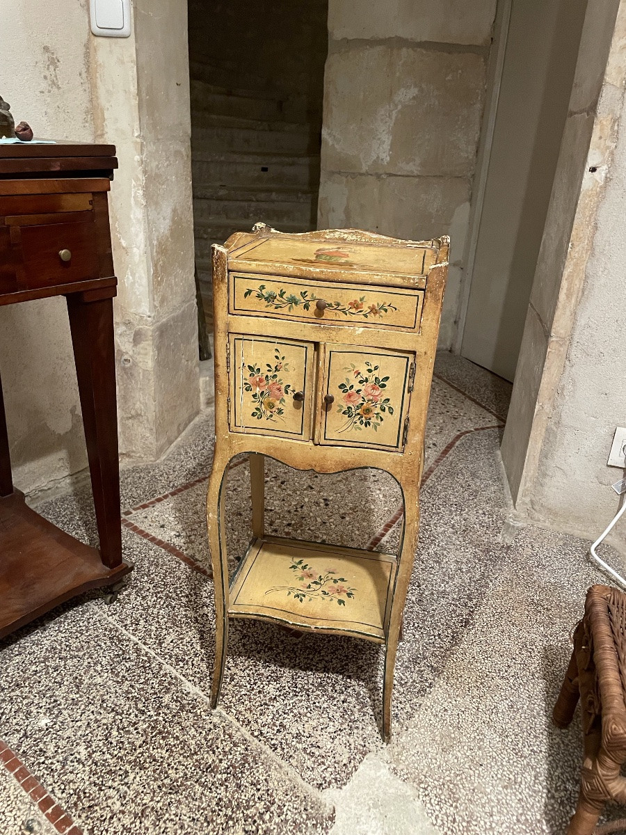 Petit Chevet Napolitain peint toutes faces -photo-3