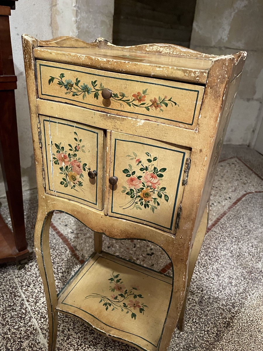 Petit Chevet Napolitain peint toutes faces -photo-2