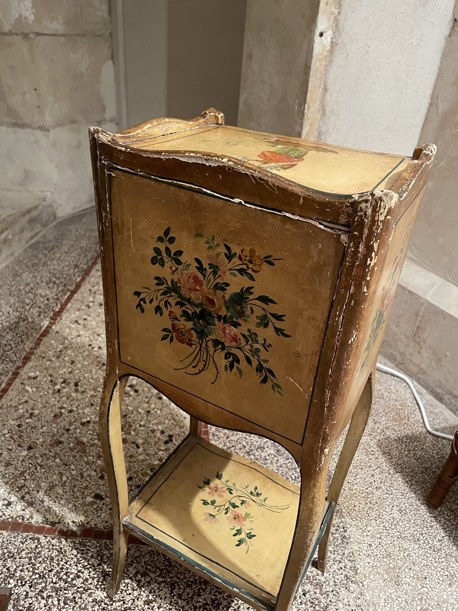 Petit Chevet Napolitain peint toutes faces -photo-4