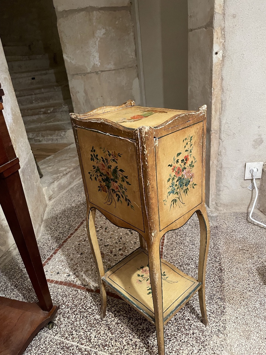 Petit Chevet Napolitain peint toutes faces -photo-6