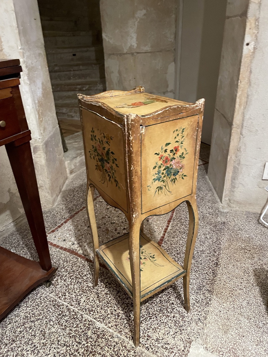 Petit Chevet Napolitain peint toutes faces -photo-7