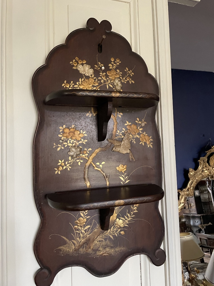 Étagère murale laquée chinoisante dlg de Viardot -photo-3