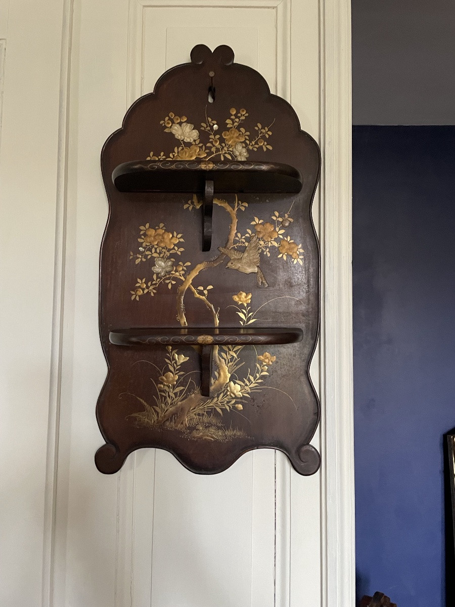 Étagère murale laquée chinoisante dlg de Viardot -photo-4