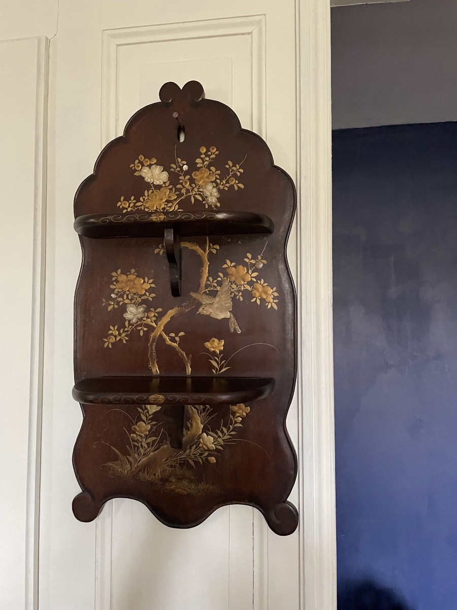 Étagère murale laquée chinoisante dlg de Viardot -photo-1