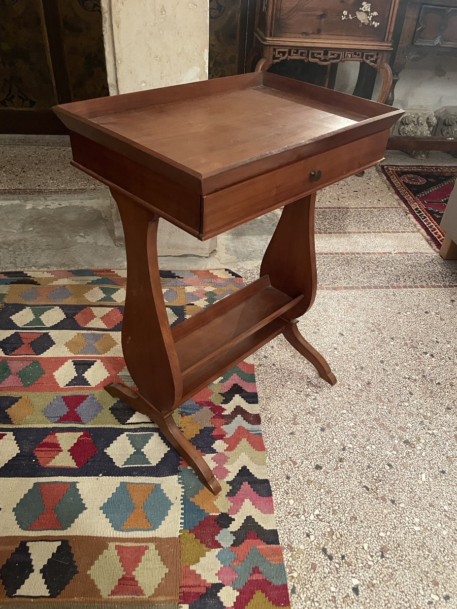 Table d’appoint, chevet à un tiroir -photo-4