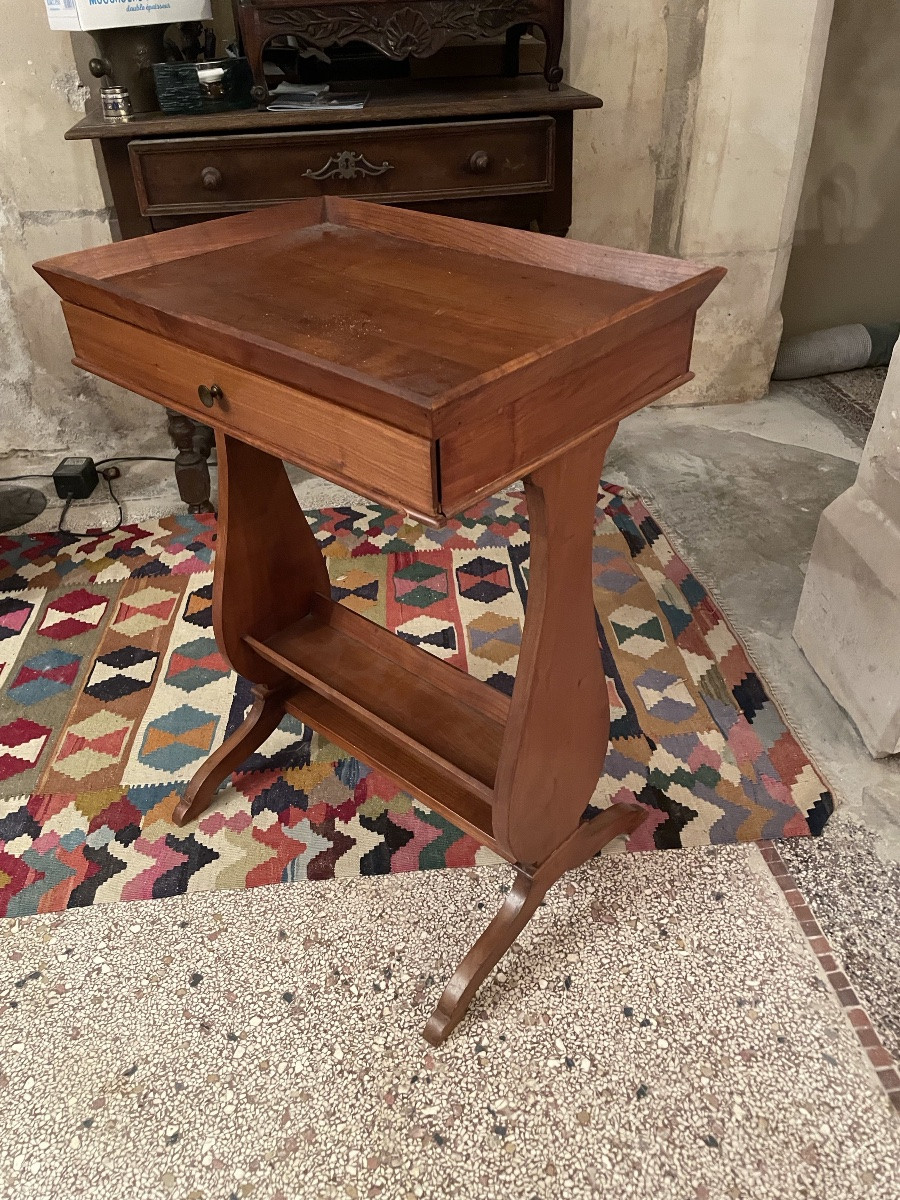 Table d’appoint, chevet à un tiroir -photo-1