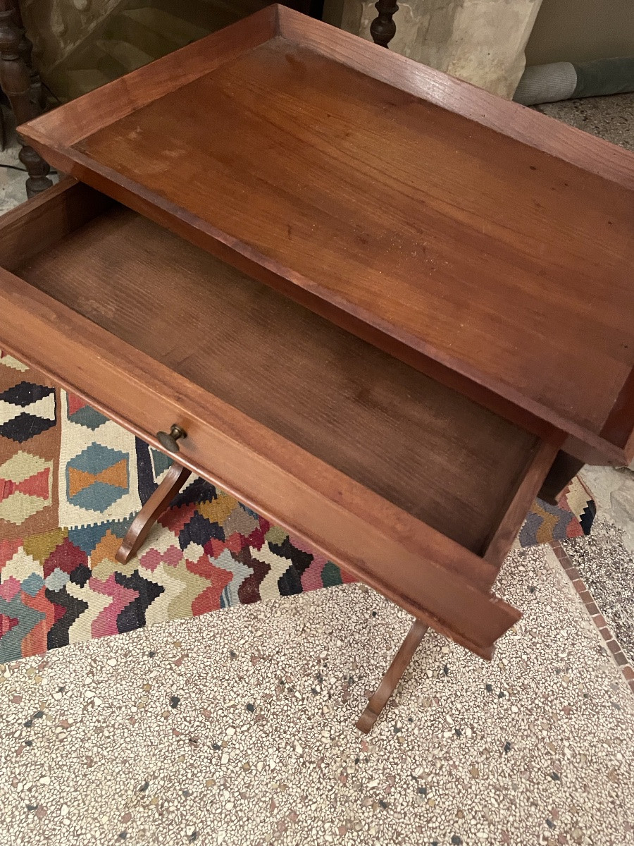 Table d’appoint, chevet à un tiroir -photo-4