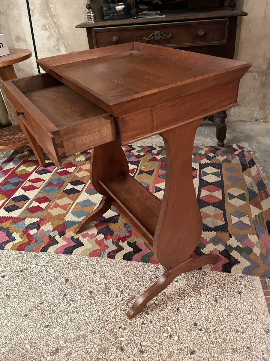 Table d’appoint, chevet à un tiroir -photo-6