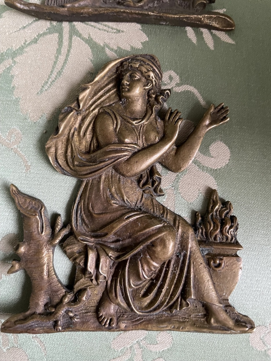 La série de bronzes décoratifs , les quatre saisons -photo-3