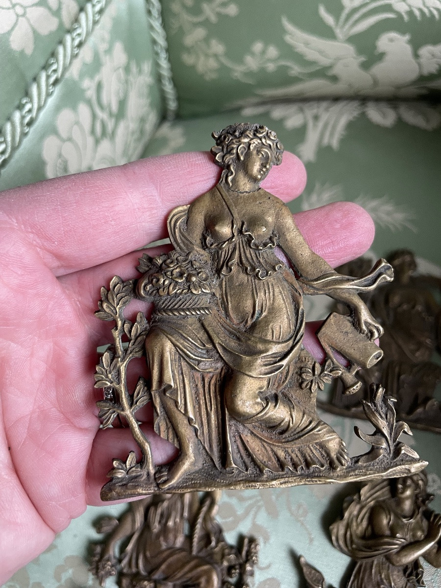 La série de bronzes décoratifs , les quatre saisons -photo-5