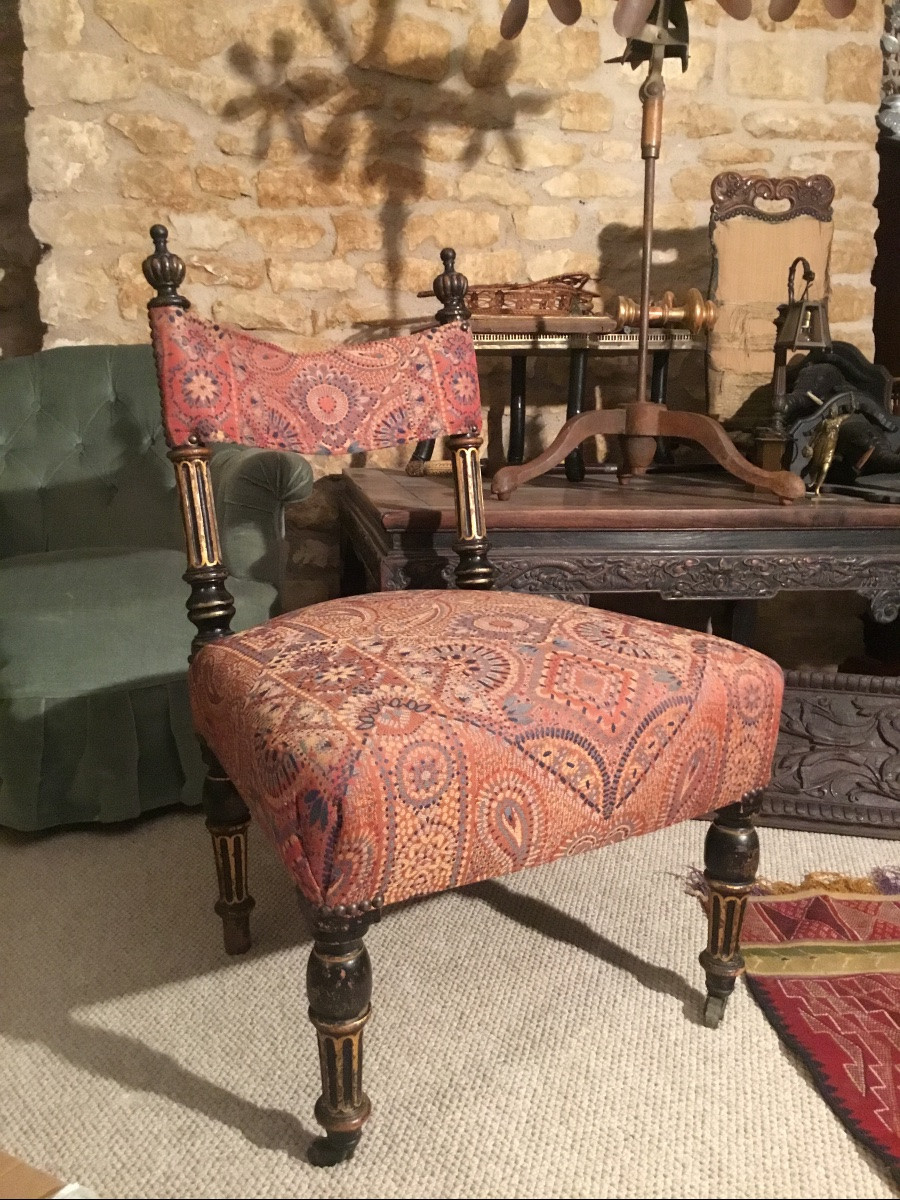 Chaise orientalisante d’époque Napoléon III -photo-2