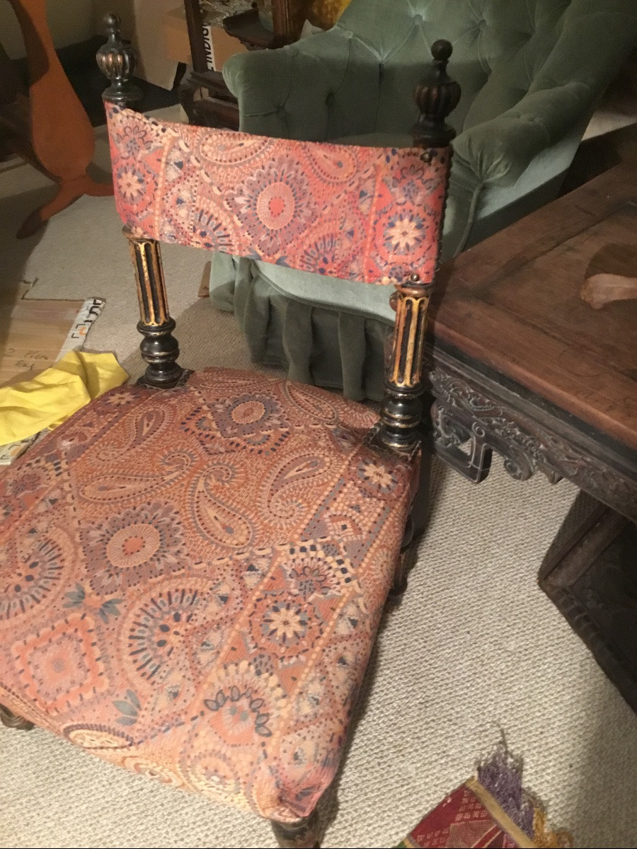 Chaise orientalisante d’époque Napoléon III -photo-5