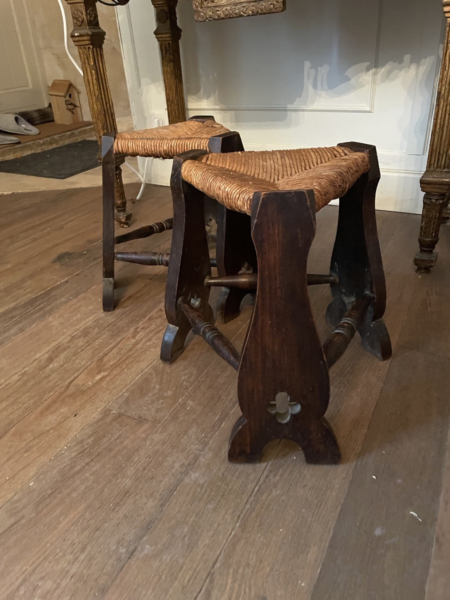 The Two Arts And Crafts Stools -photo-2