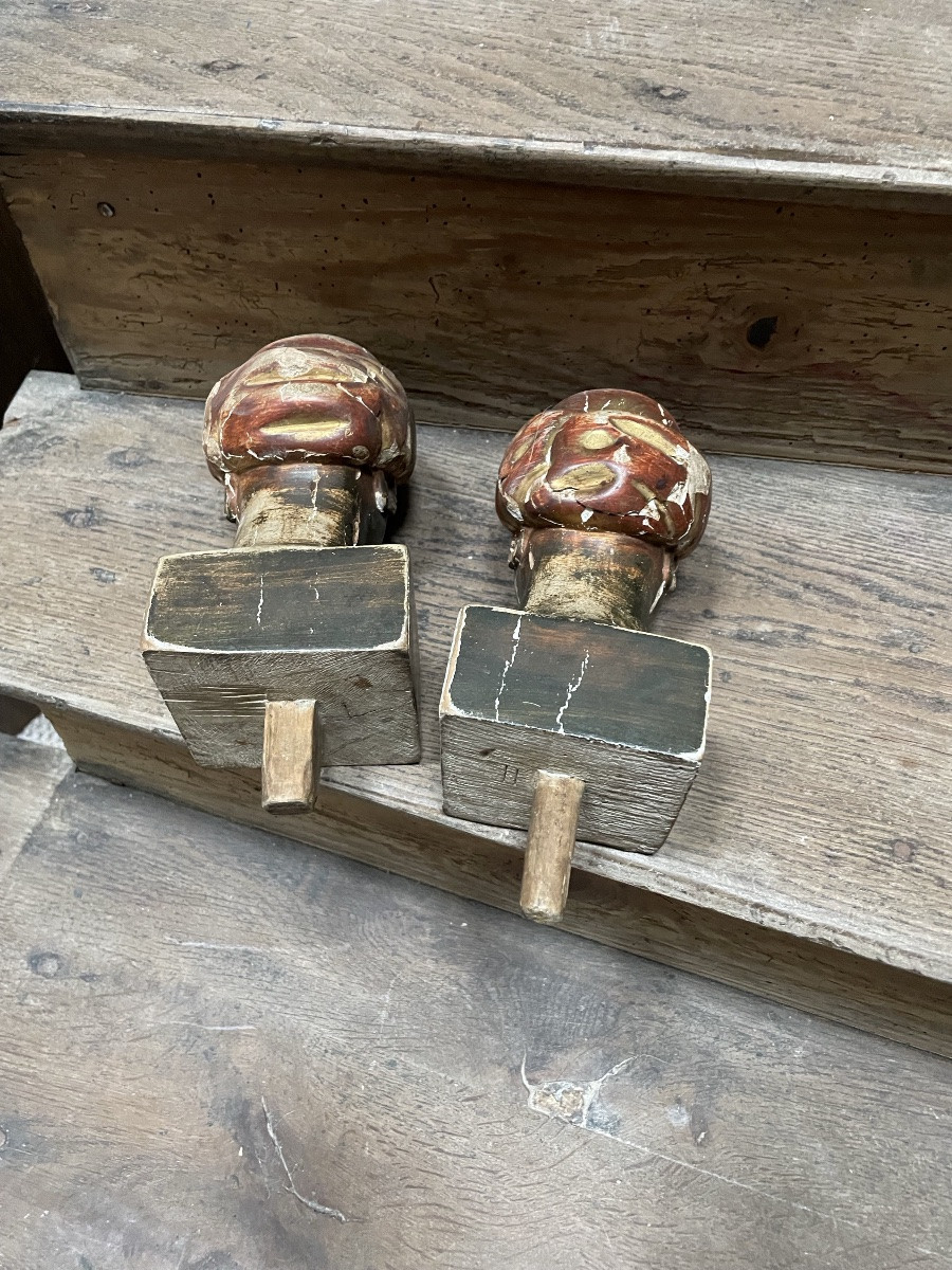 The Two Carved Wooden Decorations Depicting Diana, Empire Period -photo-8