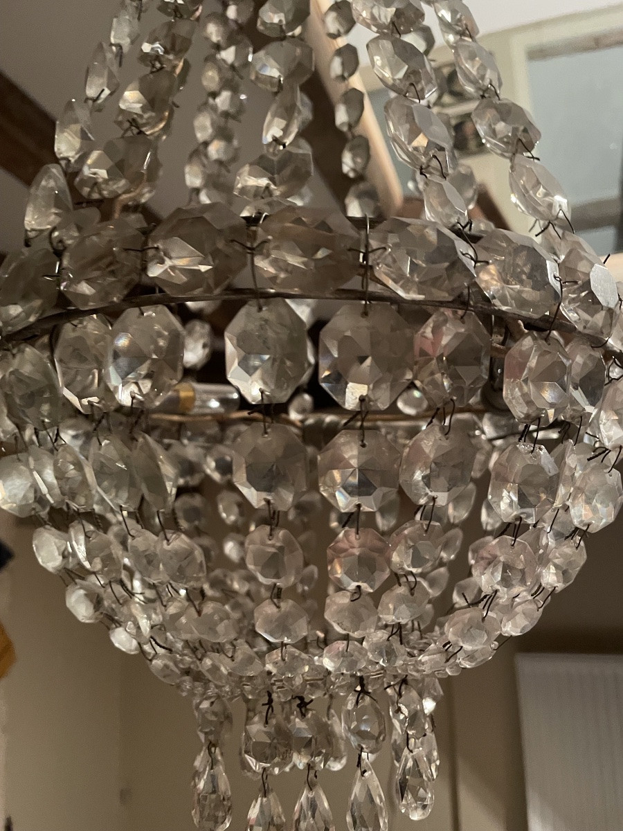 Small Hot Air Balloon Chandelier, Wire Frame -photo-1