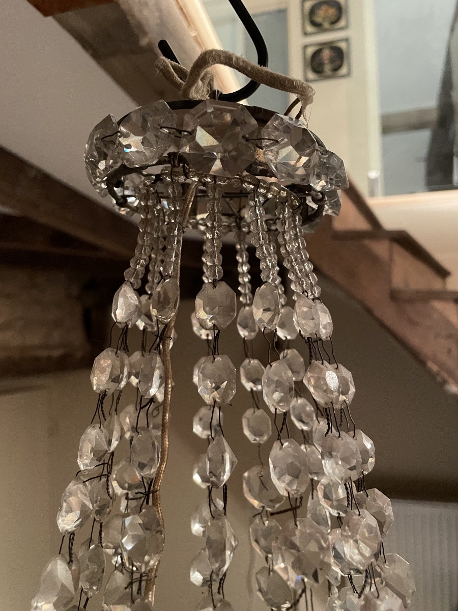 Small Hot Air Balloon Chandelier, Wire Frame -photo-3