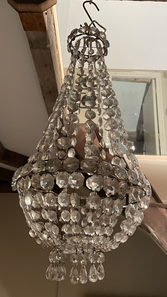 Small Hot Air Balloon Chandelier, Wire Frame 