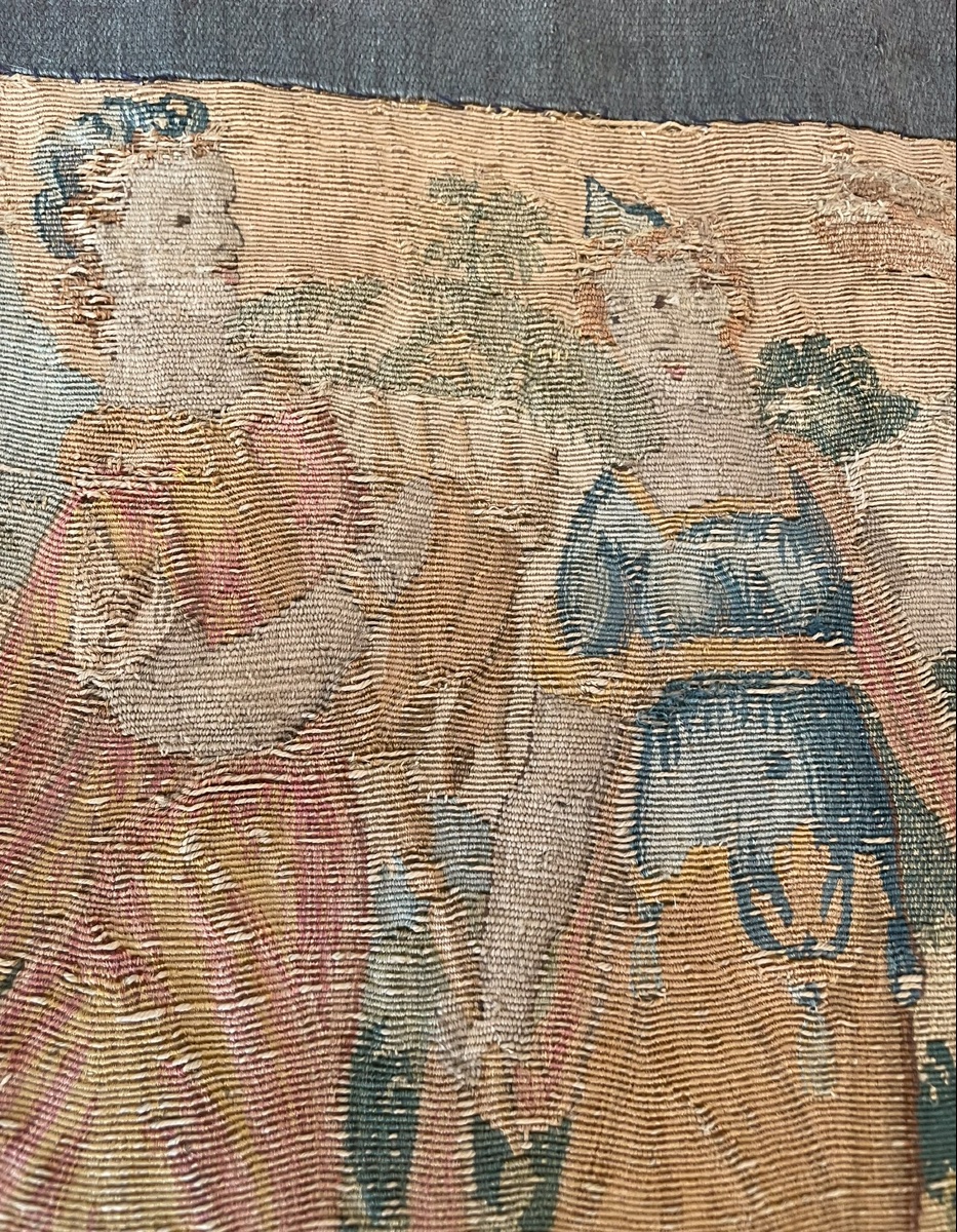 Animated Tapestry With Figures, 17th Century -photo-2