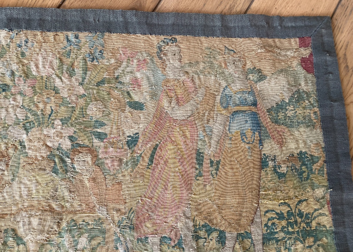 Animated Tapestry With Figures, 17th Century -photo-5