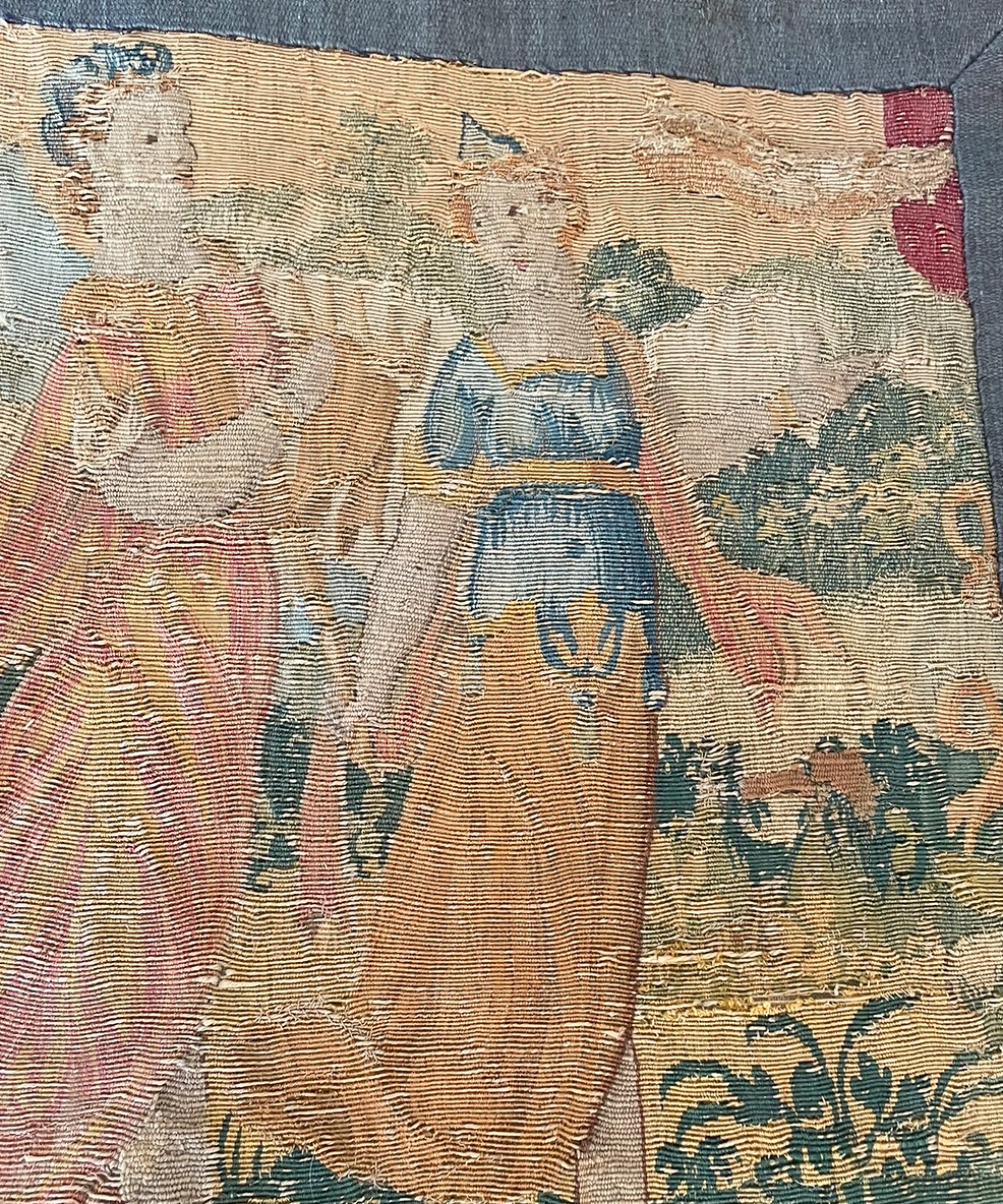 Animated Tapestry With Figures, 17th Century 