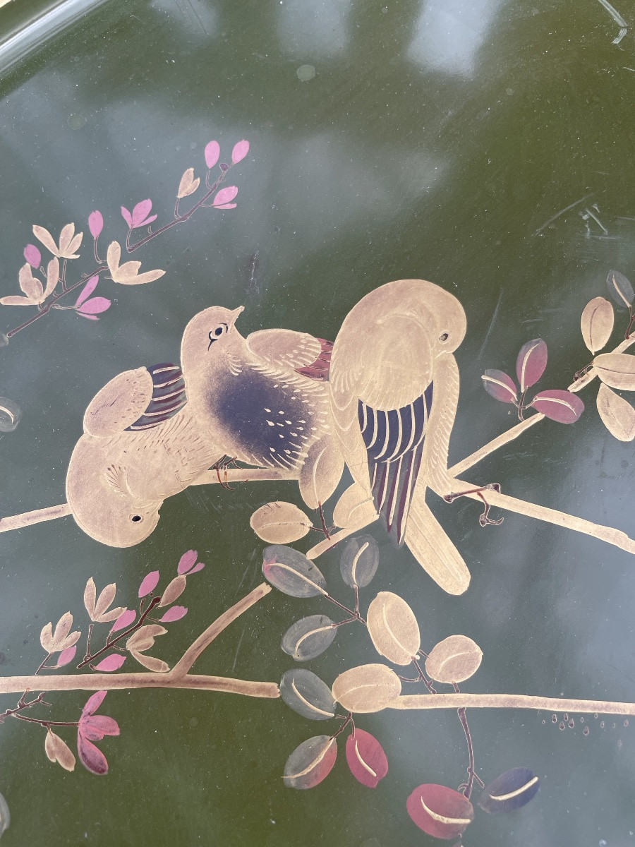 Japanese Tray Decorated With Gold -photo-4