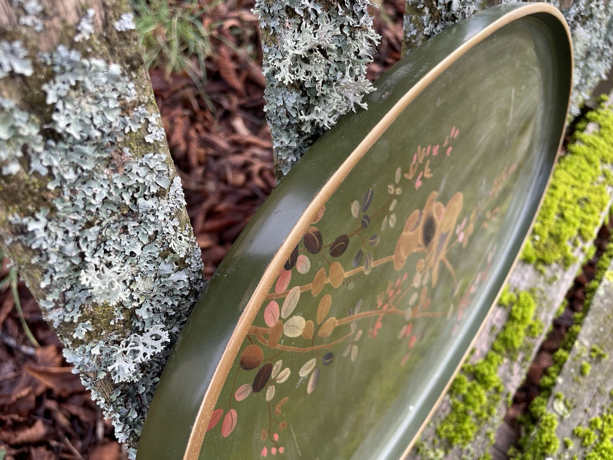 Japanese Tray Decorated With Gold -photo-6