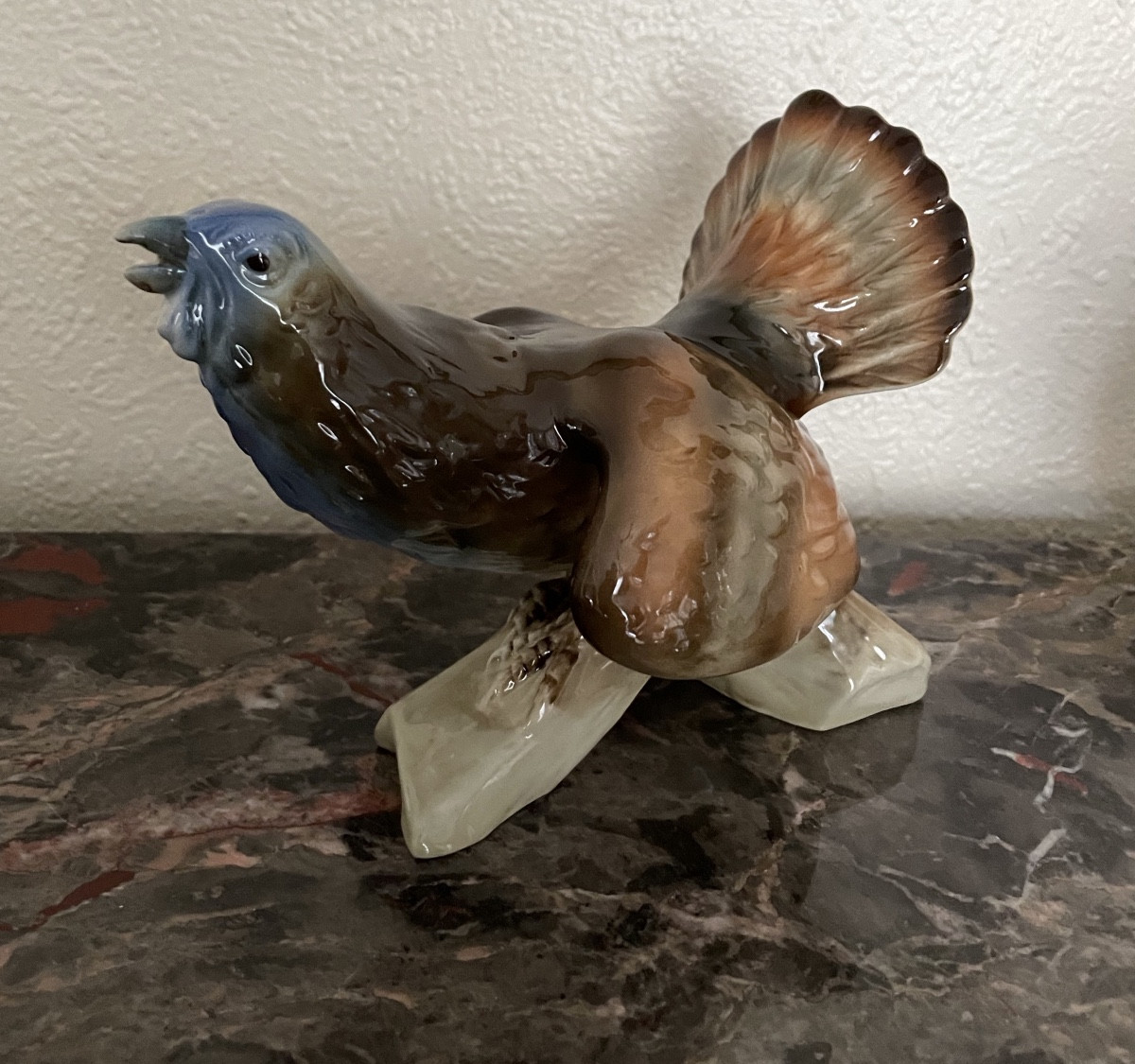 Bohemian Porcelain Grouse 