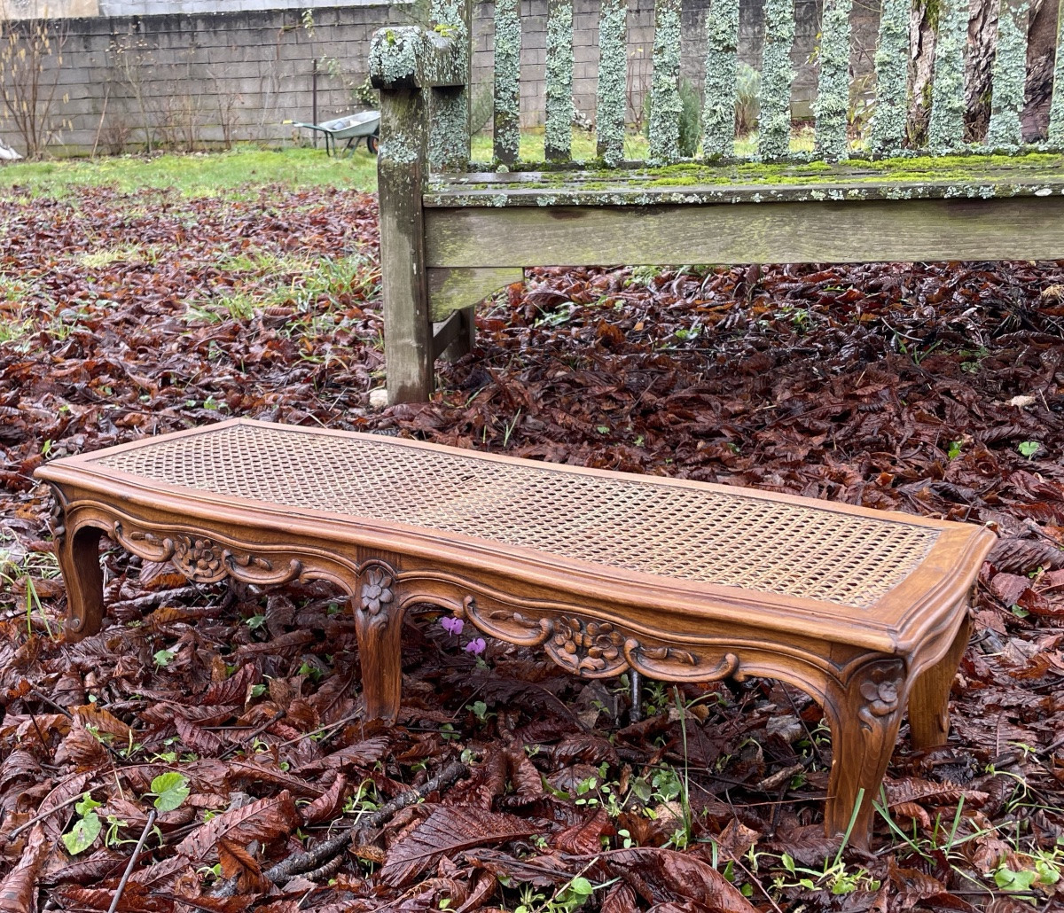 Louis XV Style Carved Bench-photo-3