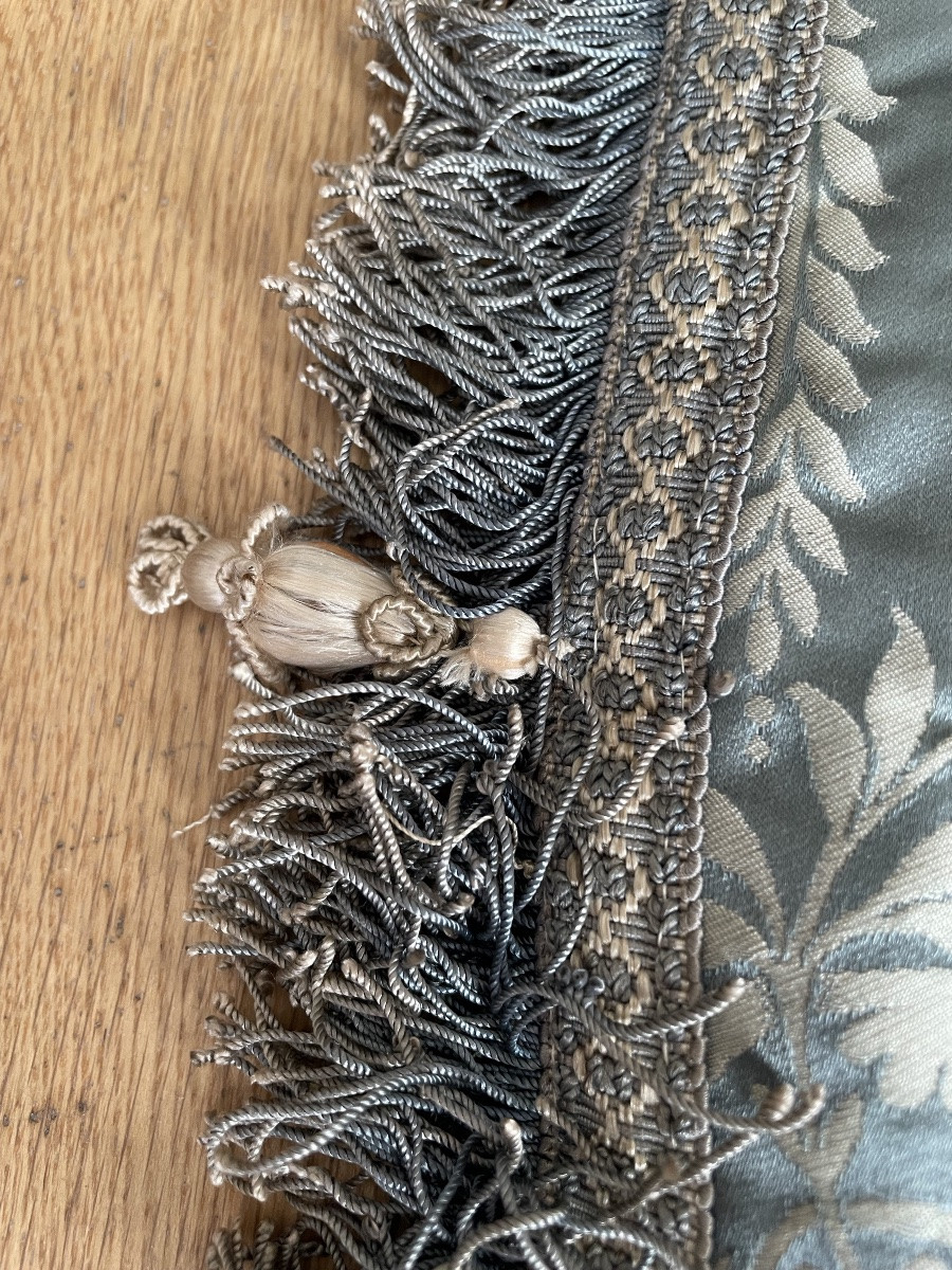 Curtain, Door Curtain, In Blue Silk, Blackout, Restoration -photo-2