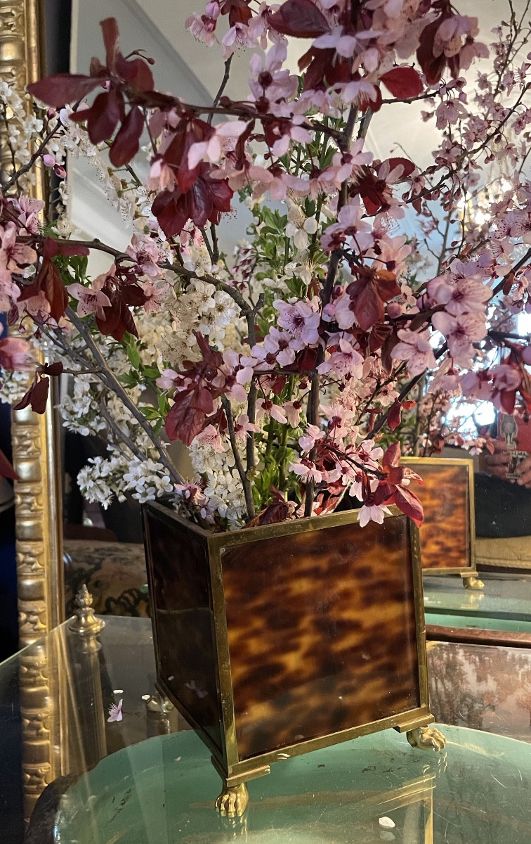 Flower Box In Imitation Of Tortoiseshell