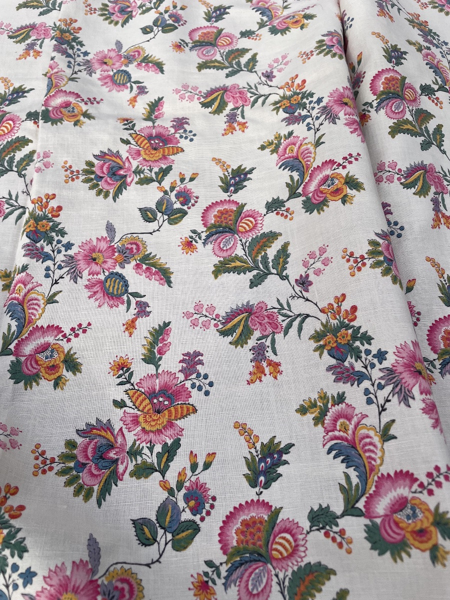 La paire de rideaux à décor d’indienne -photo-2