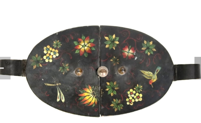 Painted Sheet Metal Egg Cup, Restoration Period -photo-2