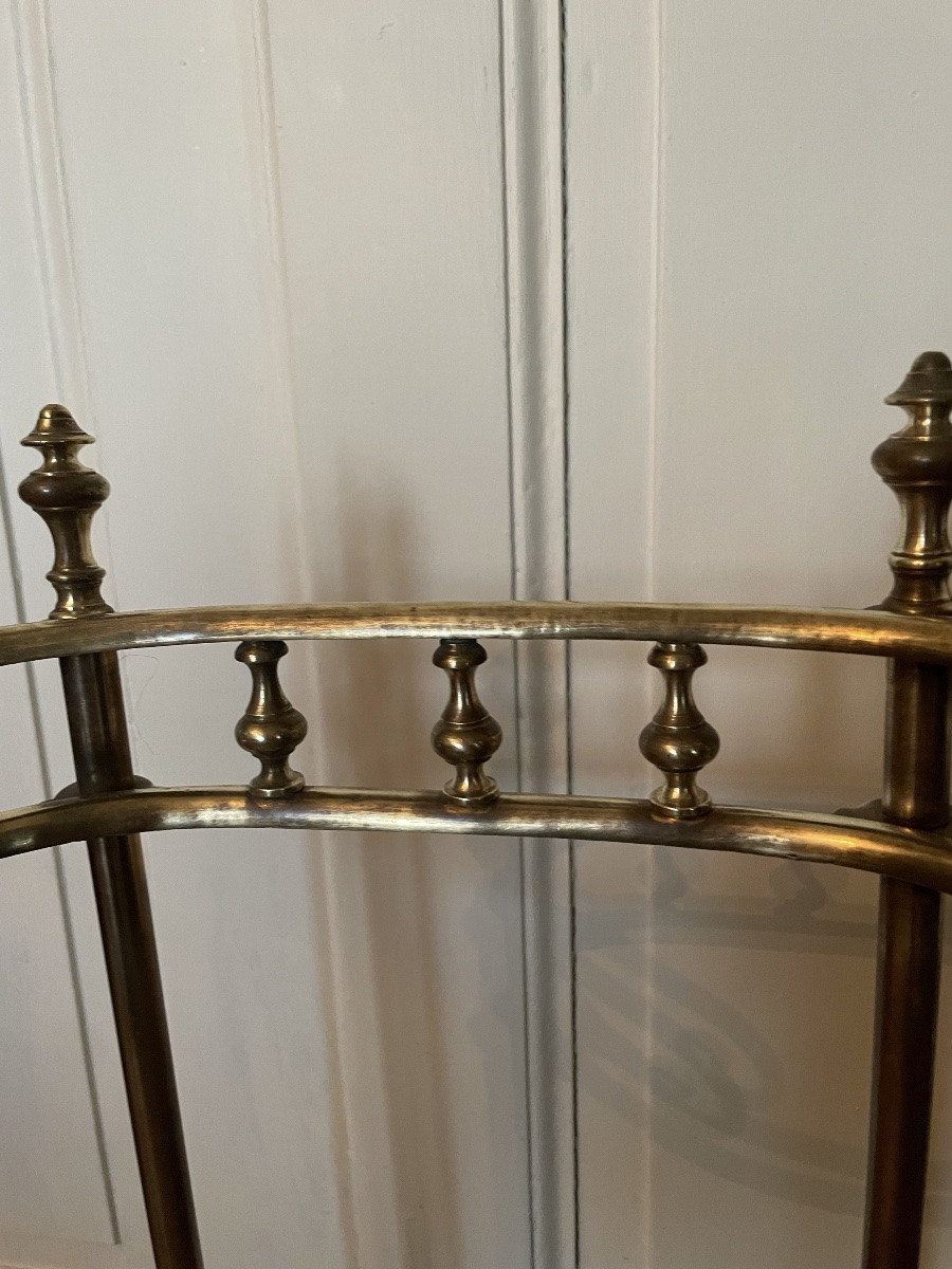 Art Nouveau Gilt Brass Umbrella Stand -photo-4