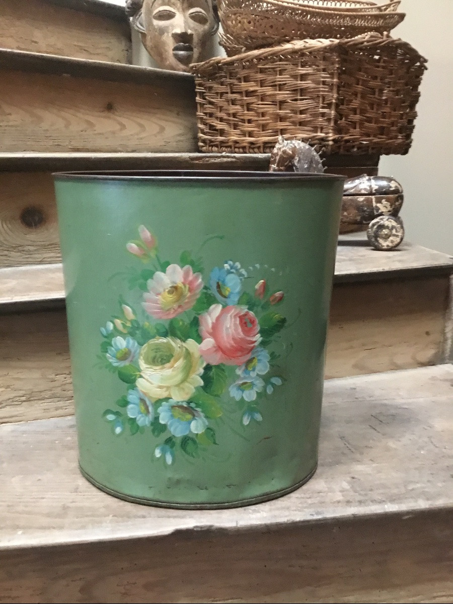Painted Métal Bin Napoléon III -photo-2