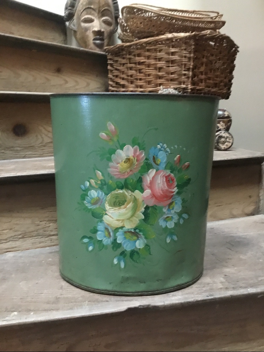 Painted Métal Bin Napoléon III -photo-3