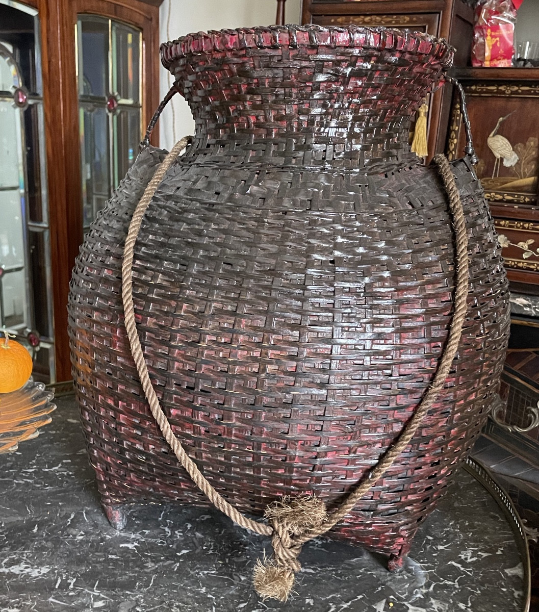 Panier à ikebana de très grande taille 