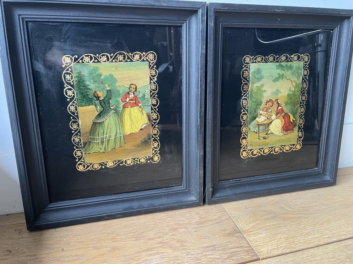 Both Mounted Under Glass, Children's Scenes-photo-3