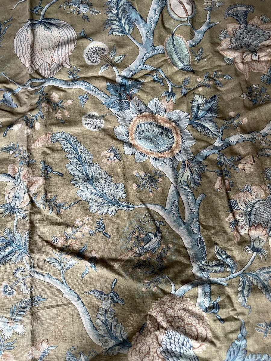 Paire de rideaux à décor d’indienne -photo-3