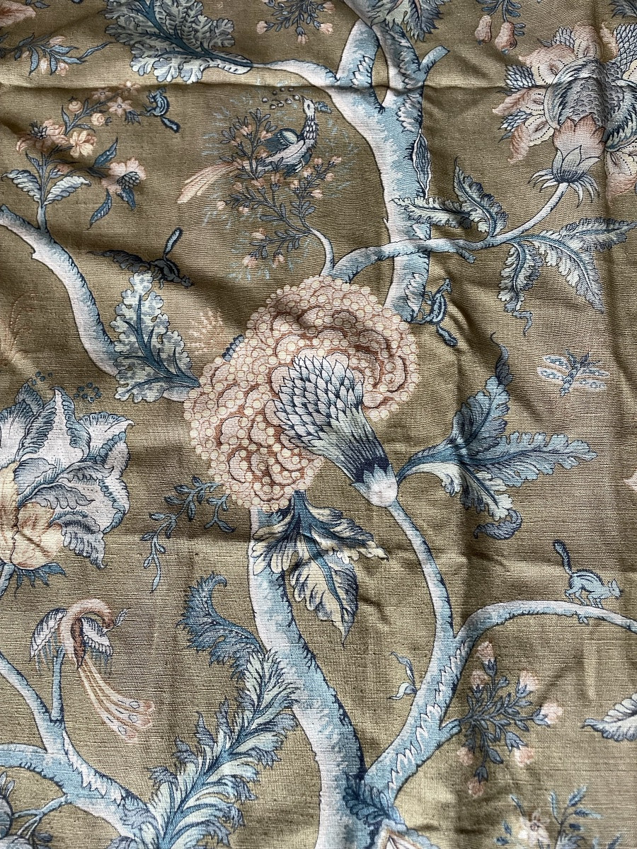 Paire de rideaux à décor d’indienne -photo-4