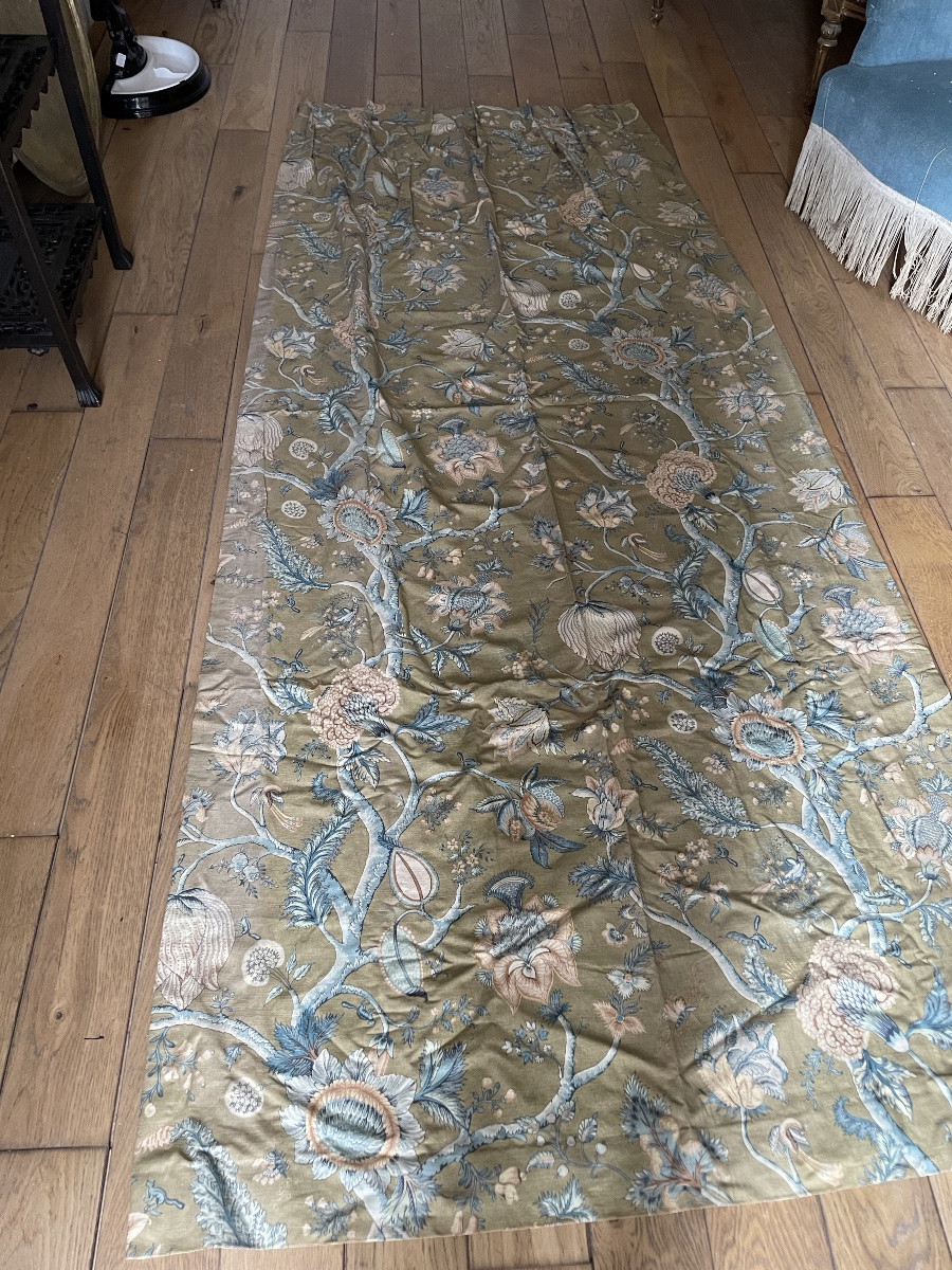 Paire de rideaux à décor d’indienne -photo-5