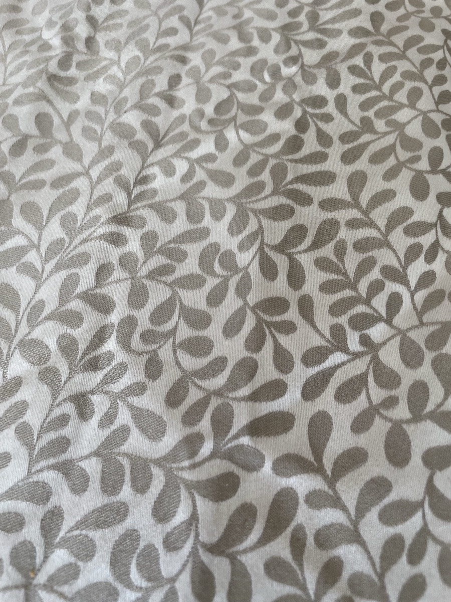 La paire de grands doubles rideaux occultants feuilles argentées-photo-3