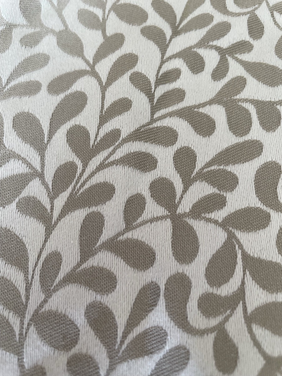 La paire de grands doubles rideaux occultants feuilles argentées-photo-4