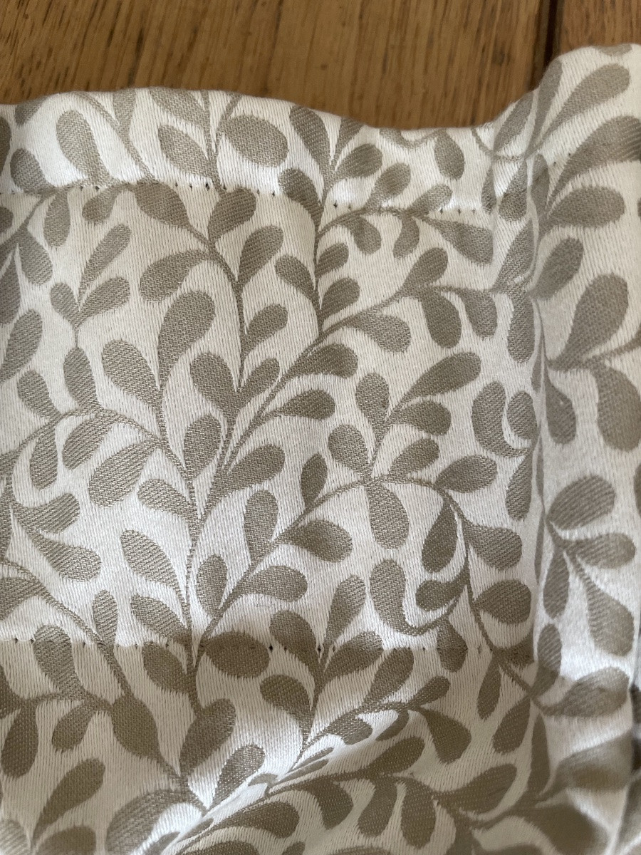 La paire de grands doubles rideaux occultants feuilles argentées-photo-7