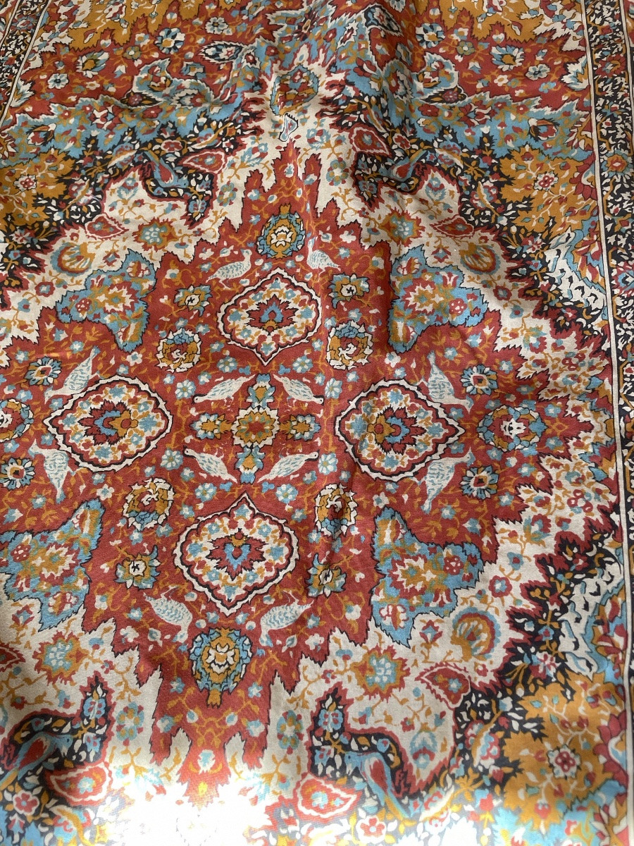 Pair Of Large Double Paisley Curtains (275 X 280) (2 Pairs)-photo-3