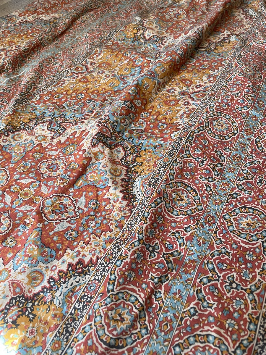 Pair Of Large Double Paisley Curtains (275 X 280) (2 Pairs)-photo-4