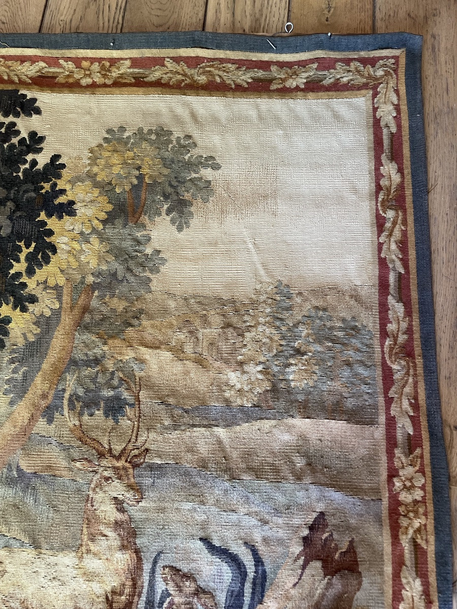 Tapisserie d’Aubusson sur le thème de la Chasse -photo-2