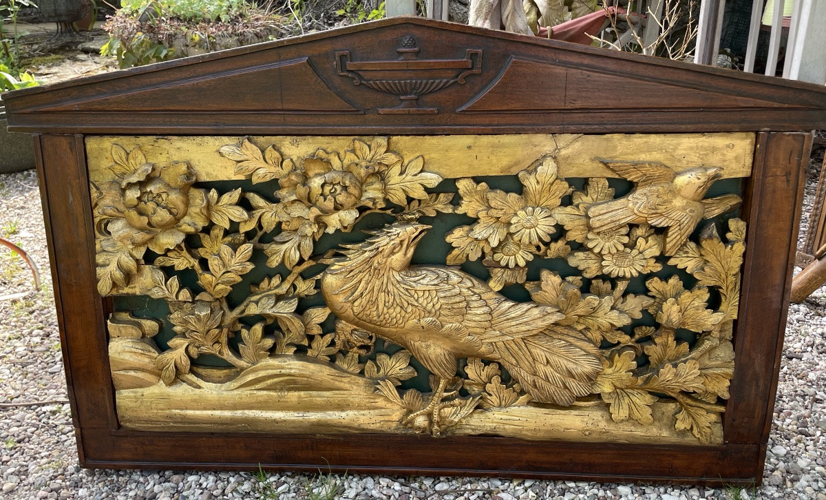 Restoration-period Doorframe With Chinoiseries-photo-7