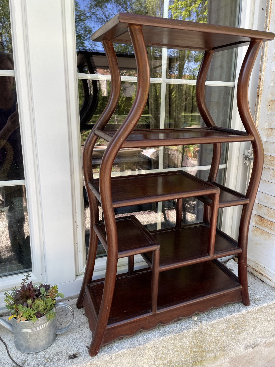 China Display Cabinet In Exotic Wood-photo-4