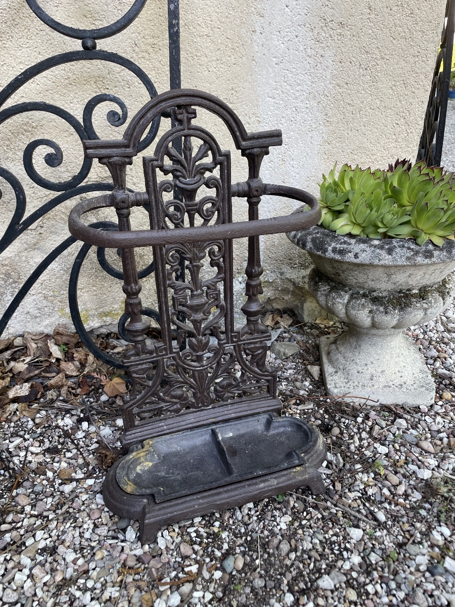 Small Cast-iron Umbrella Stand-photo-2