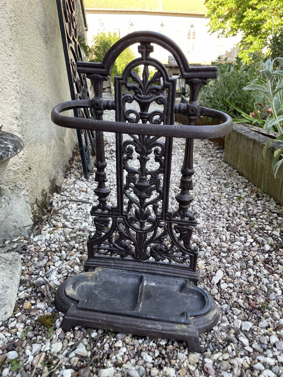 Small Cast-iron Umbrella Stand-photo-4